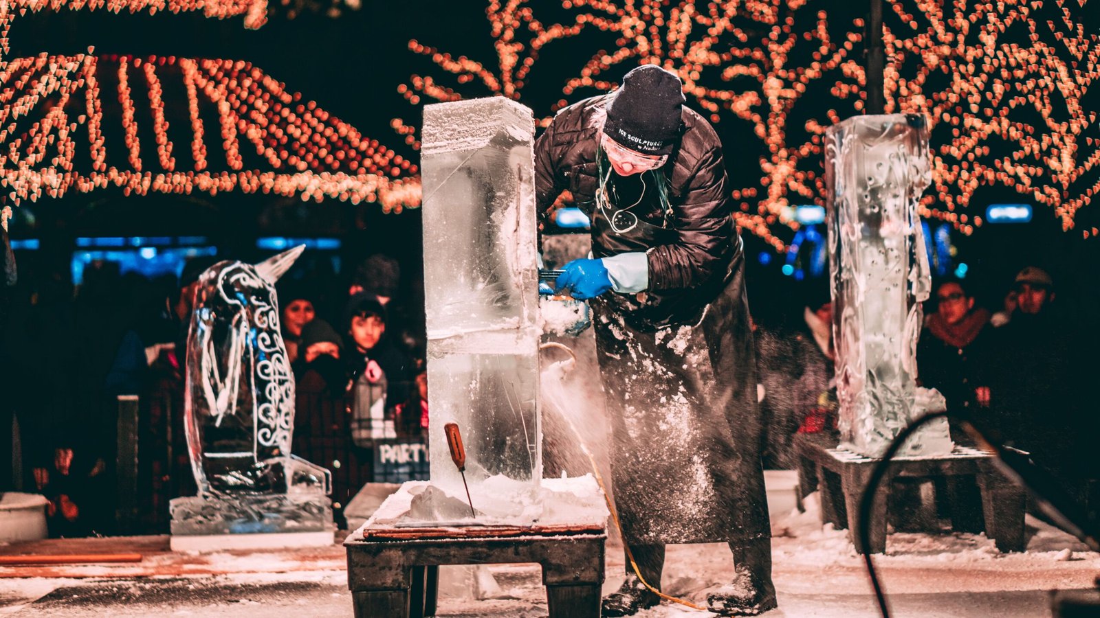 Participate in a Winter Ice Sculpture Festival if Visiting in February