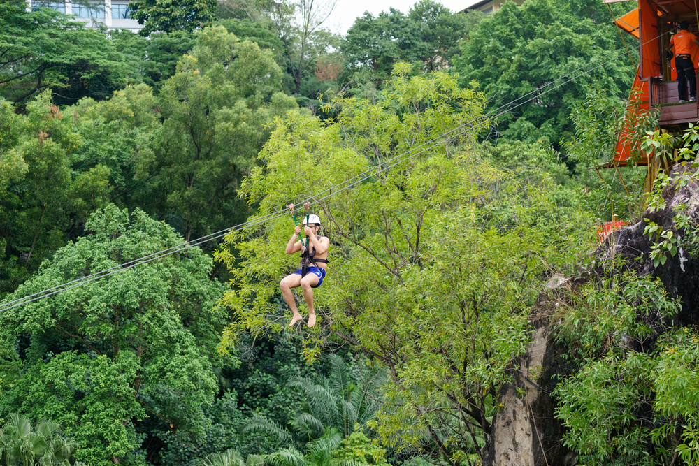 Go Zip-Lining Through the Lush Rainforest at Sky Safari