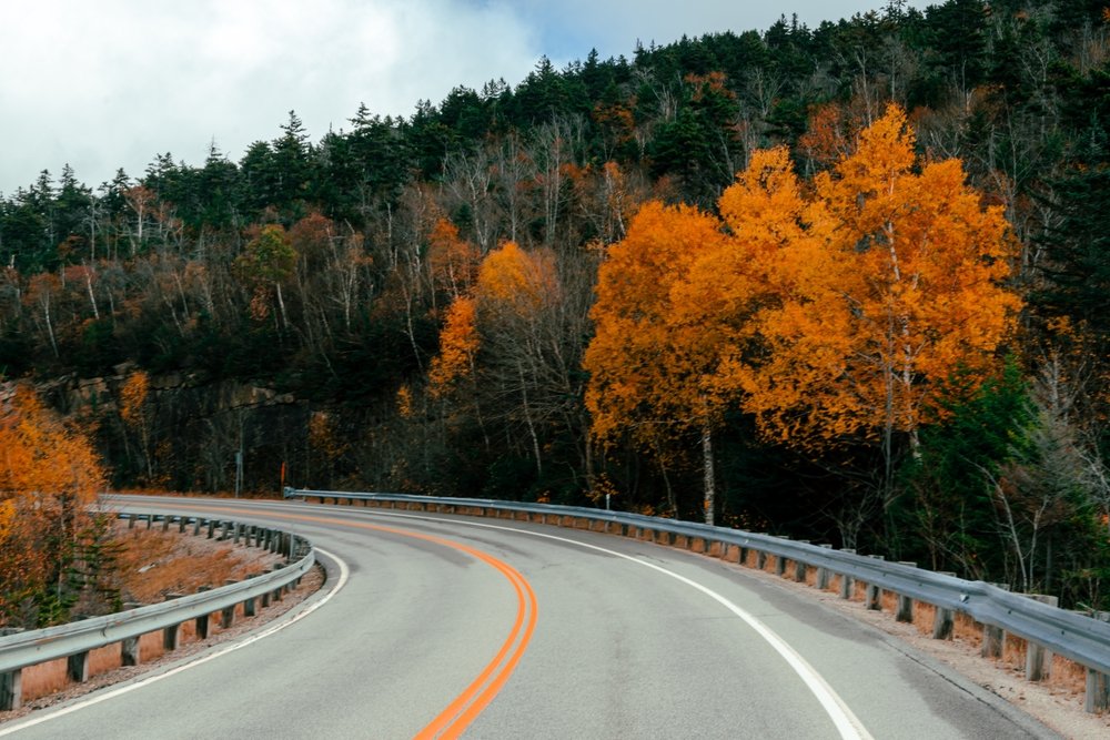 Experience the Fall Foliage on a Scenic Drive Through the Kancamagus Highway in New Hampshire