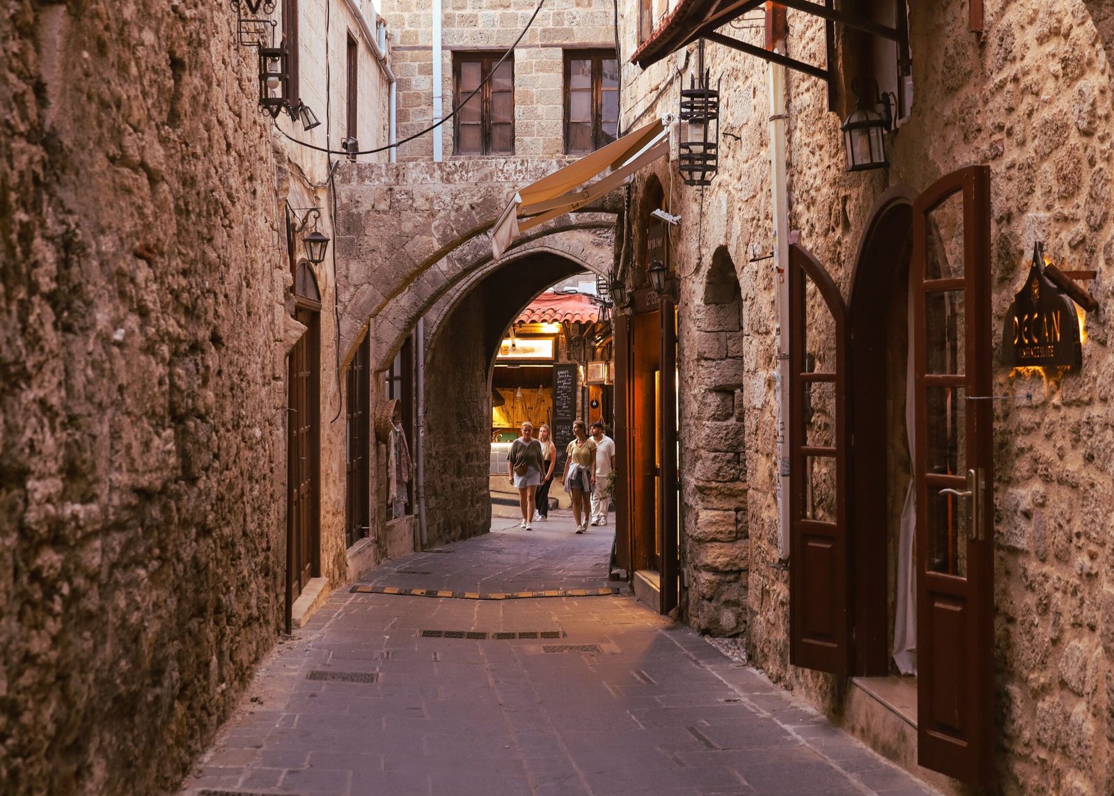 Take a stroll along the ancient Via Cesarea, lined with historic buildings