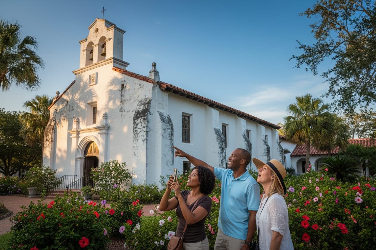 Walk Through the Lush Gardens of the Mission Nombre de Dios