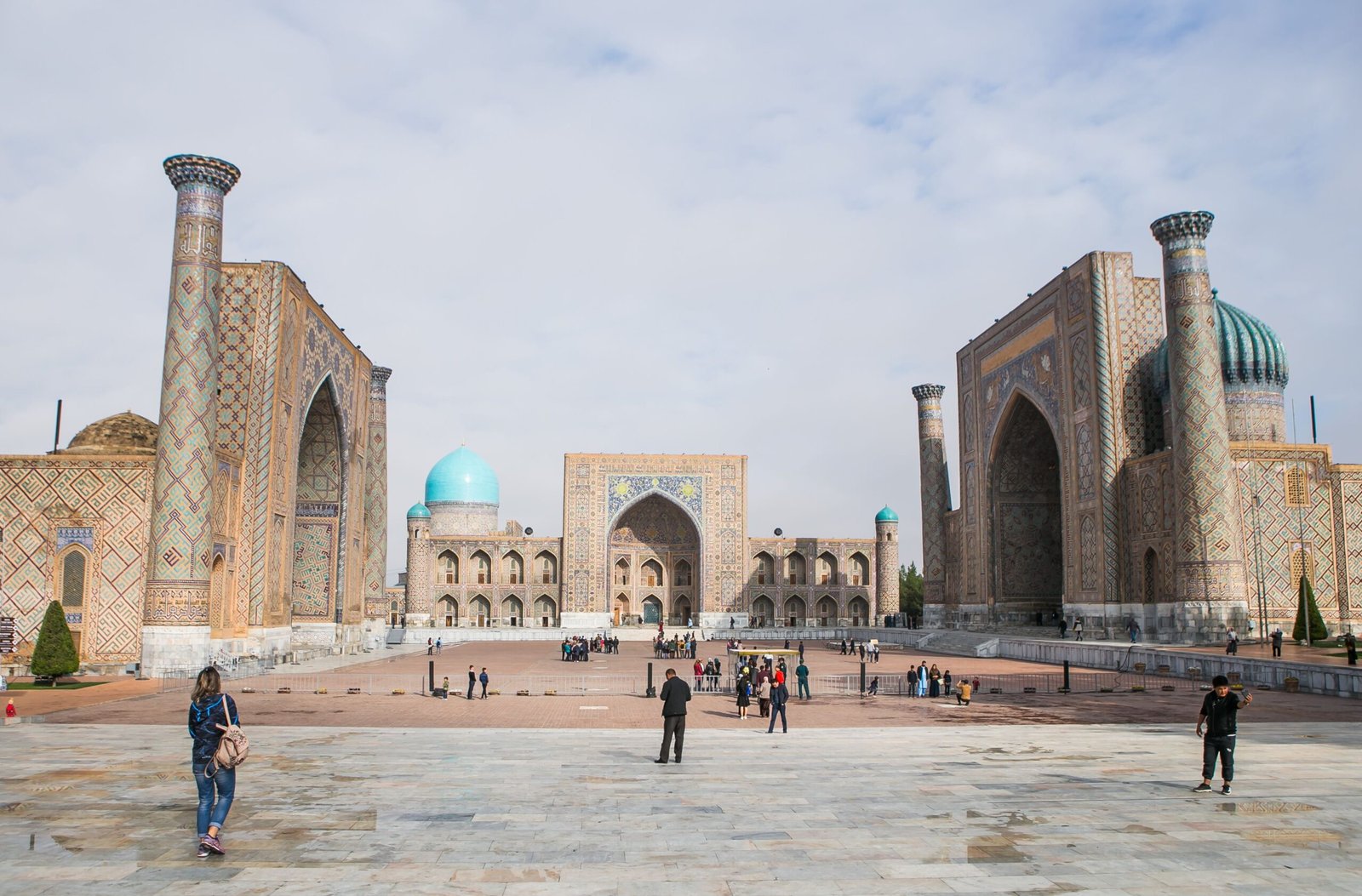 Explore the stunning Registan Square in Samarkand