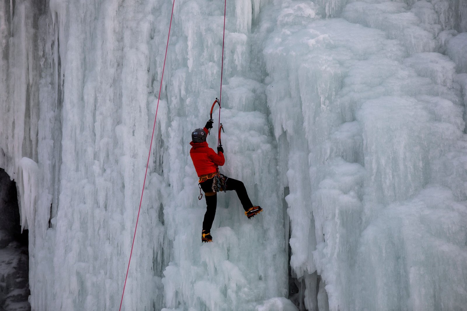 Enjoy Ice Climbing Adventures at Munising Falls in Winter