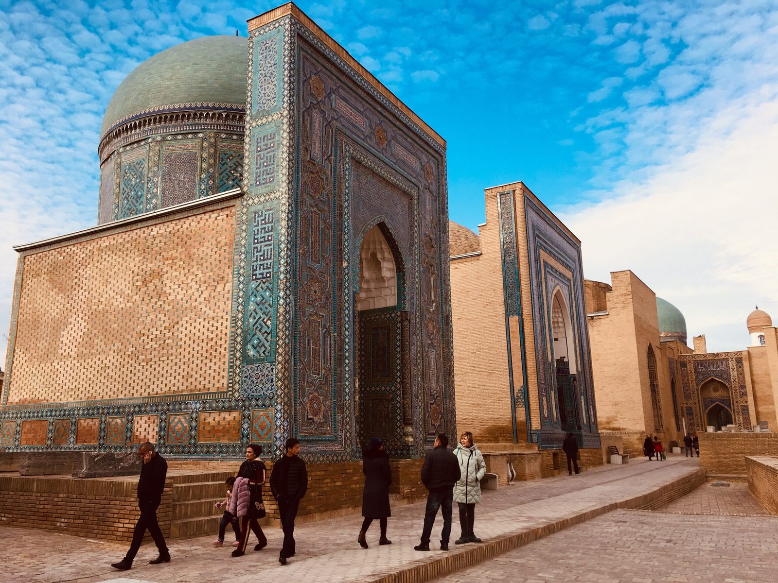 Marvel at the intricate tilework of the Shah-i-Zinda necropolis in Samarkand