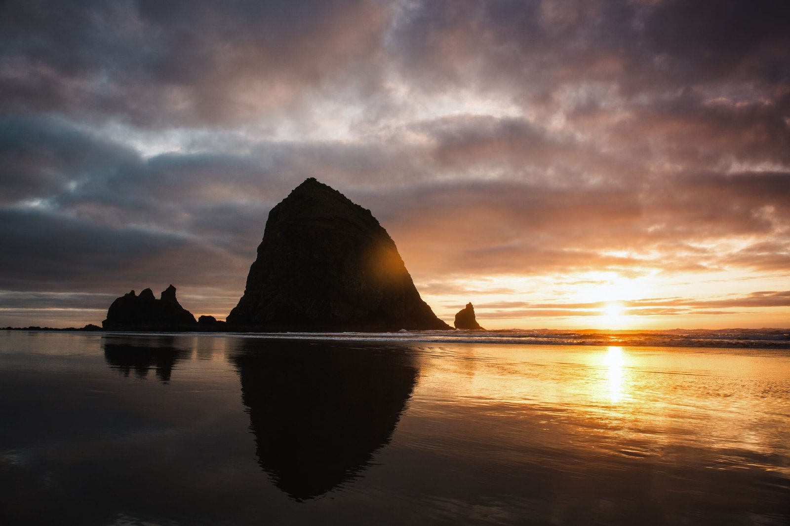 Experience the Sunset from the Iconic Haystack Rock