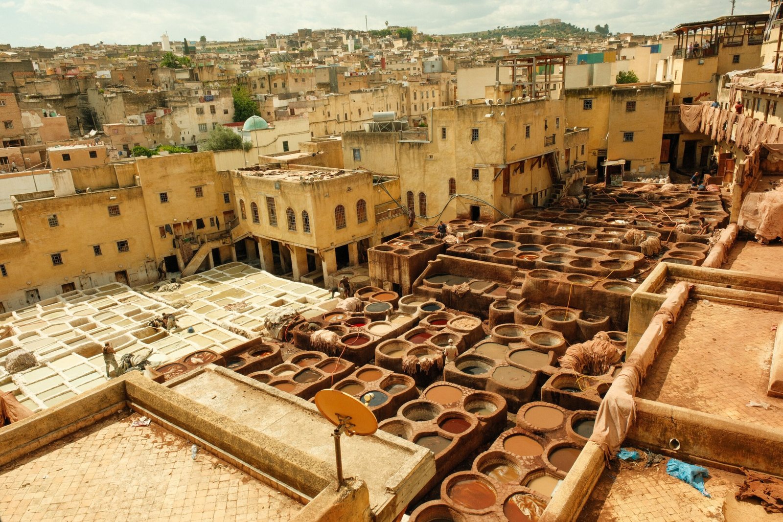 Take a Guided Tour of the Leather Tanneries of Fes