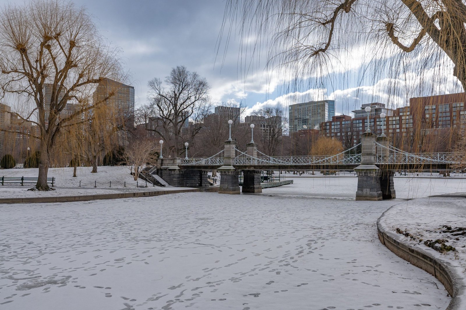 Visit the Boston Public Garden for a Winter Stroll