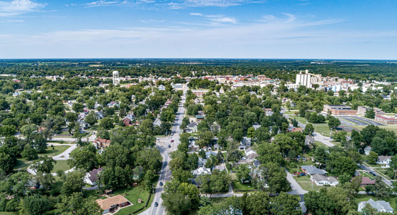 Overview city of Plainfield Indiana