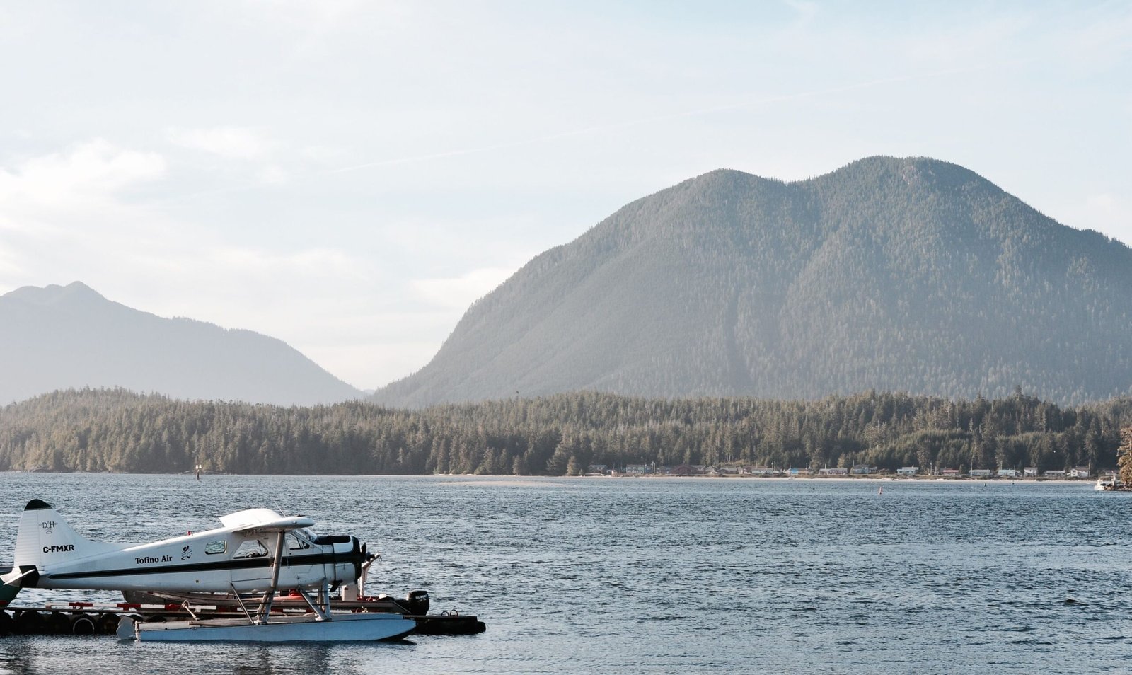 Overview city of Tofino Vancouver Island