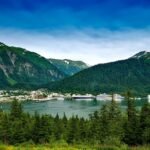 Overview city of Valdez Alaska