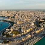 overview city of Bari Italy