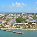 Overview city of Negril Jamaica
