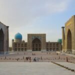 Overview city of Samarkand Uzbekistan