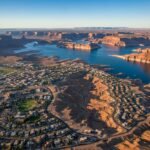 Overview city Parker Arizona