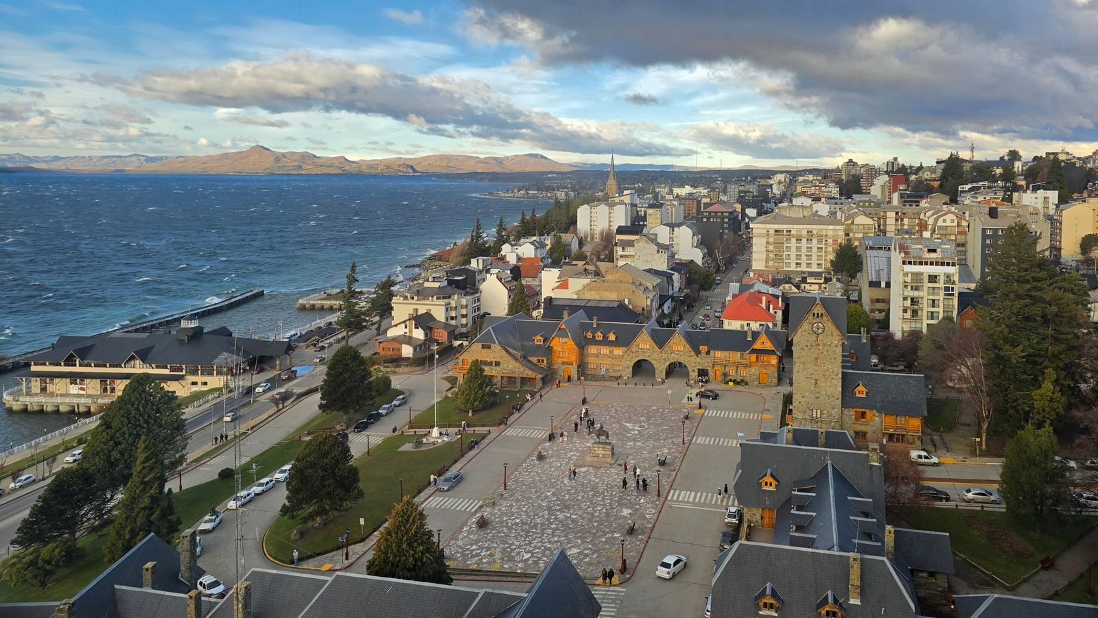 Overview city of Bariloche Argentina