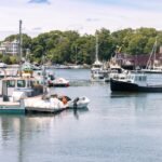 Overview city of Boothbay Maine