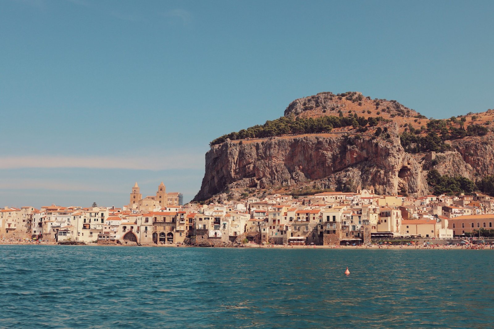 Overview city of Cefalù Sicily