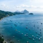 Overview city of El Nido Philippines