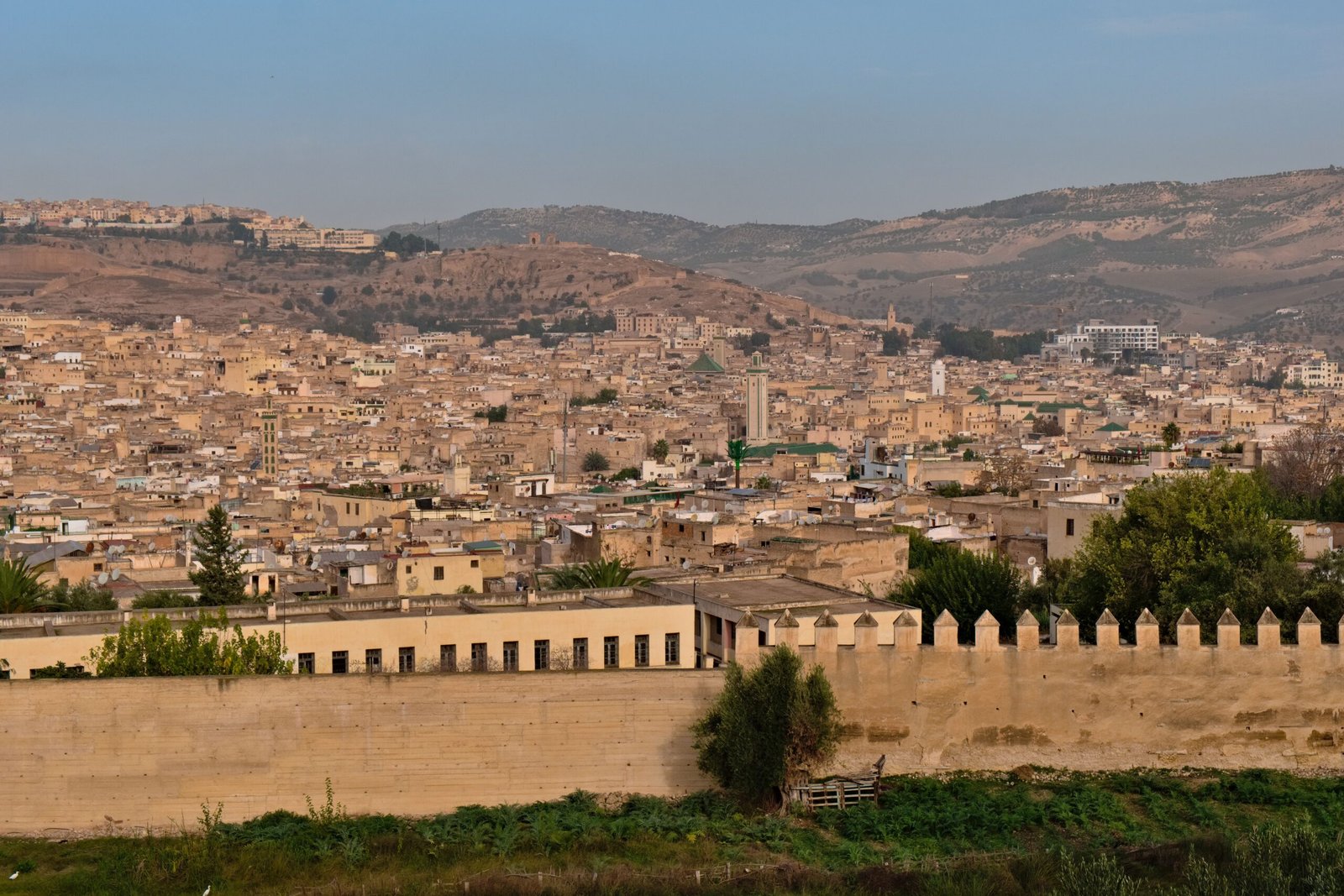Overview city of Fes Morocco