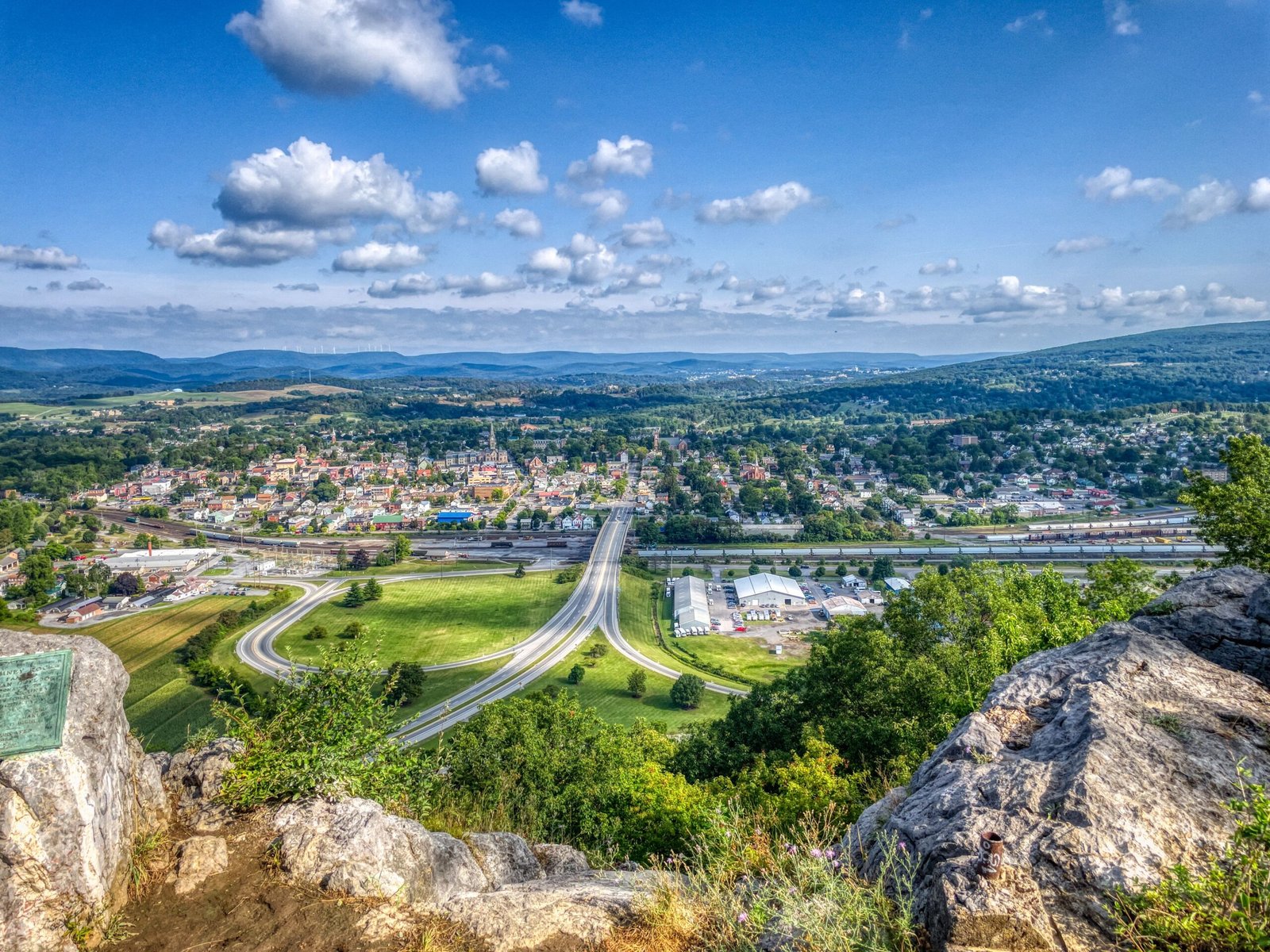 Overview city of Lewisburg Pennsylvania
