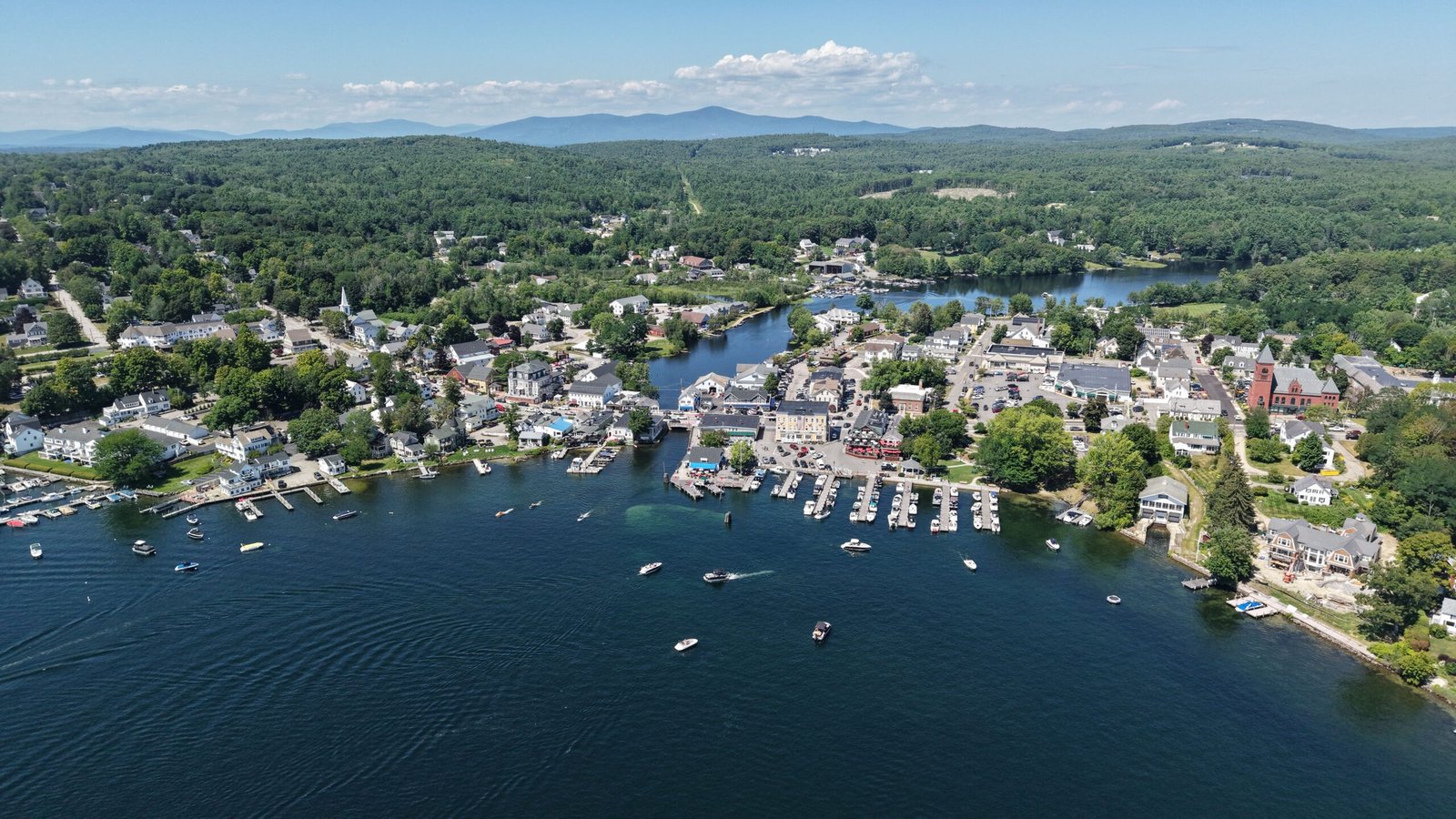 Overview city of Meredith New Hampshire